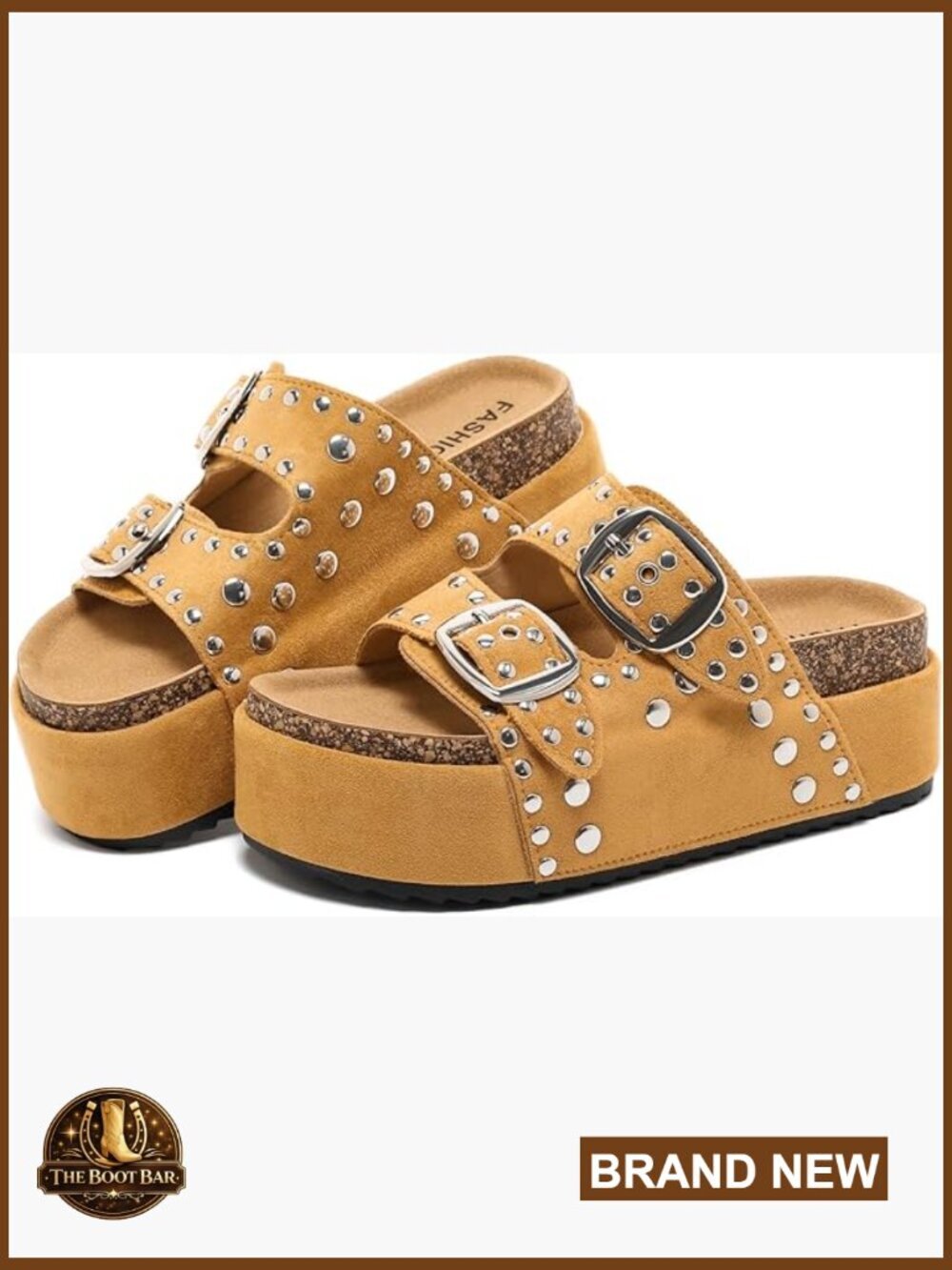 Platform Sandals with Adjustable Straps Cork Footbed Non-slip Wide Widths